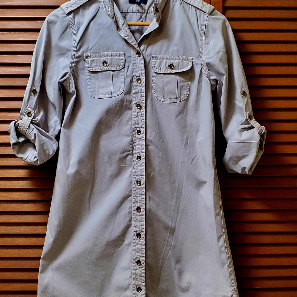 GAP Relaxed Khaki Safari Dress